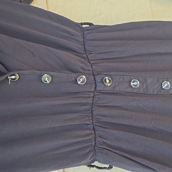 Nasty Gal Collection Wide Leg Short Sleeve V-neck Jumpsuit Button Front 10 - Picture 5 of 8